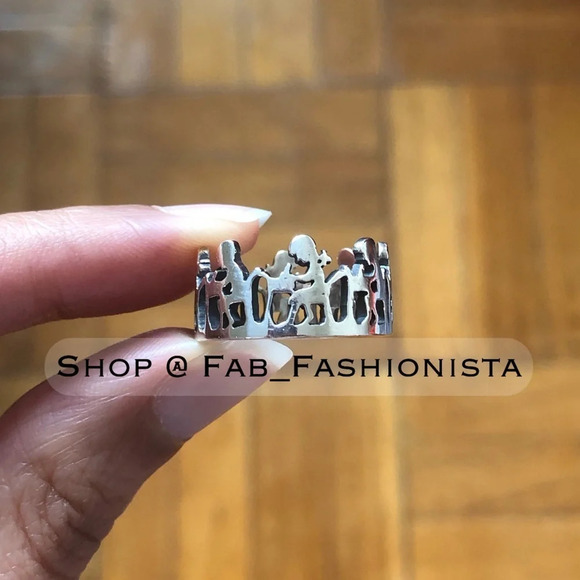 James Avery School Children School Days Rare Retired Sterling Silver ring - Picture 1 of 6